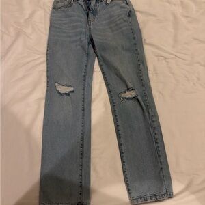 Cotton On Light Blue Straight Leg Jeans